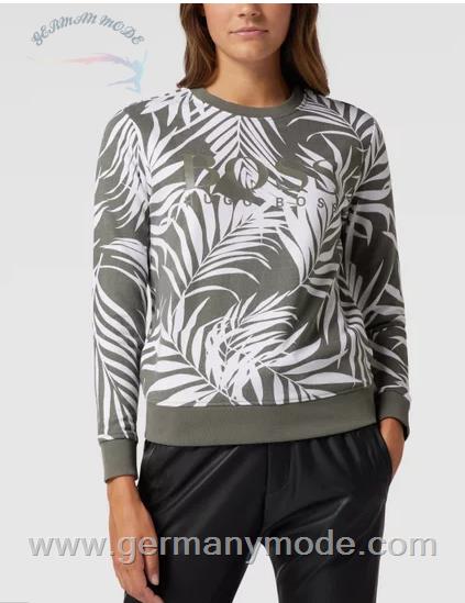 بلوز آستین بلند زنانه هوگو باس آلمان Hugo Boss C_ElabossPrint_Active grey (50460973973)