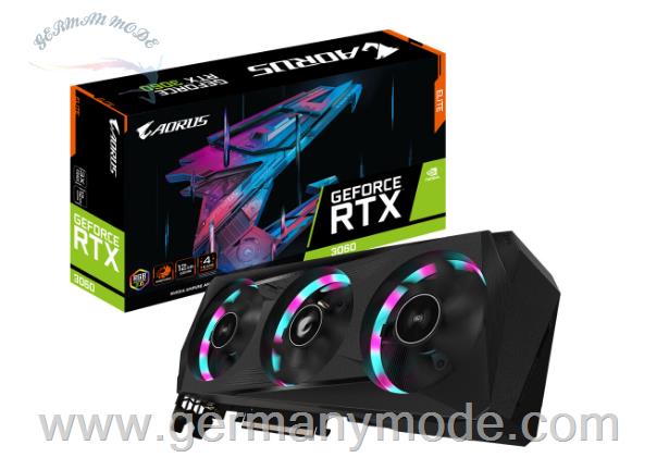 کارت گرافیک 12 GB گیگابایت GigaByte GeForce RTX 3060 AORUS Elite 12GB GDDR6