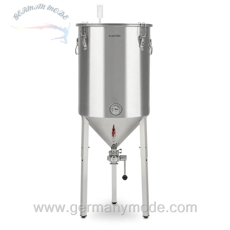 دستگاه تقطیر گلاب گیر عرق گیر 60 لیتری کلارشتاین آلمان Klarstein Gärkeller Pro XL Fermentierkessel Maischekessel Silber