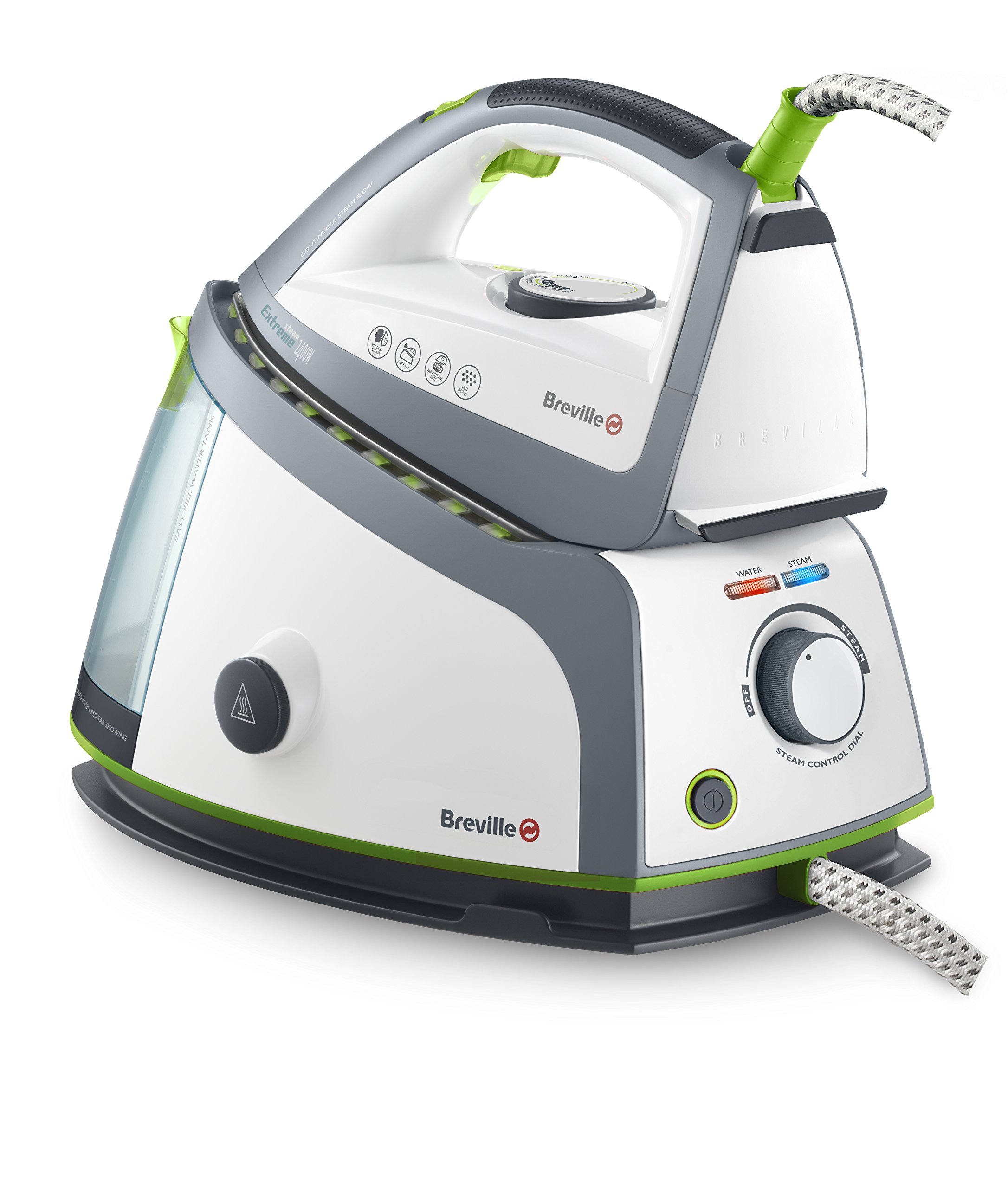 خرید از آمازون - Breville VSG002X Central Steam استقلال نامحدود سفید/خاکستری