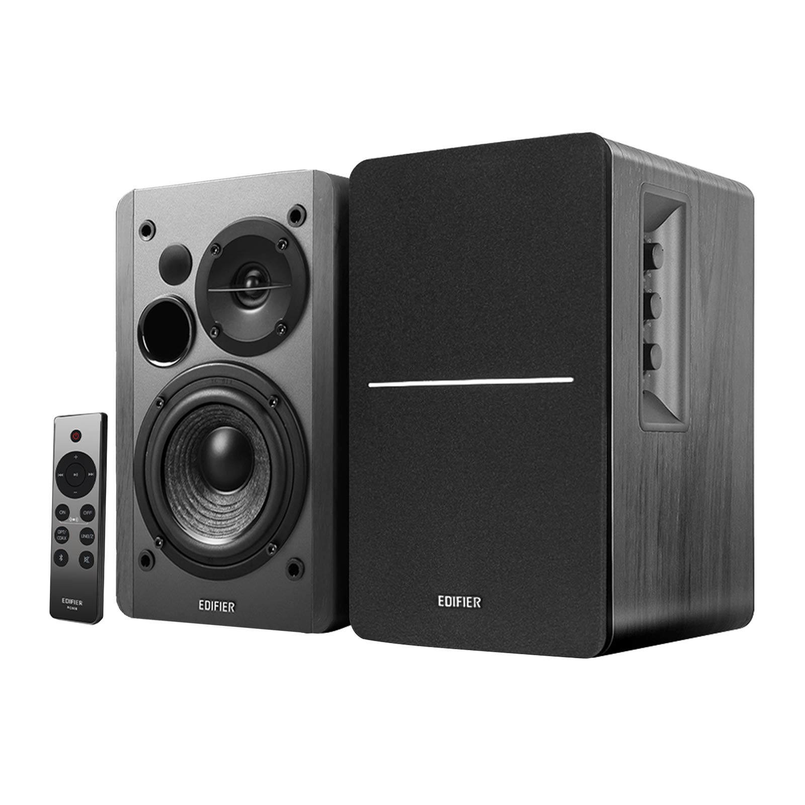 خرید از آمازون - Edifier R1280DBs Active Bluetooth Bookshelf Speakers - Optical Input - 2.0 Wireless Studio Monitor Speaker - 42W RMS with Subwoofer Line Out - Black