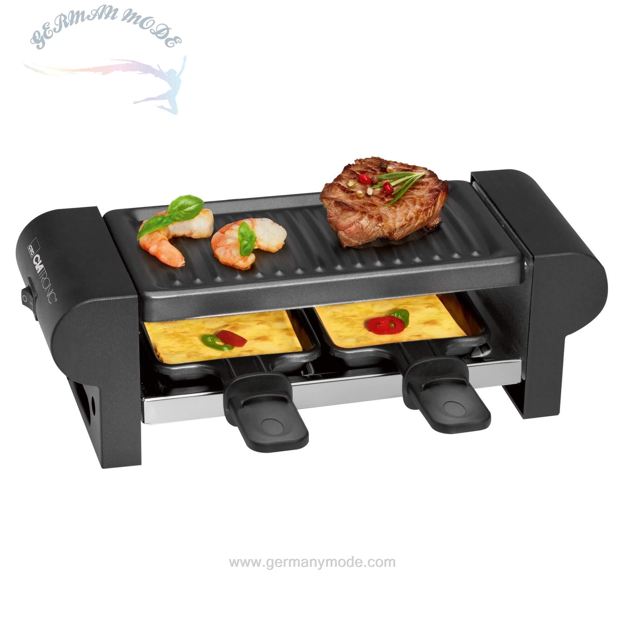 مینی گریل باربیکیو کلترونیک آلمان CLATRONIC Raclette RG 3592/ 2 Raclettepfännchen-350 W