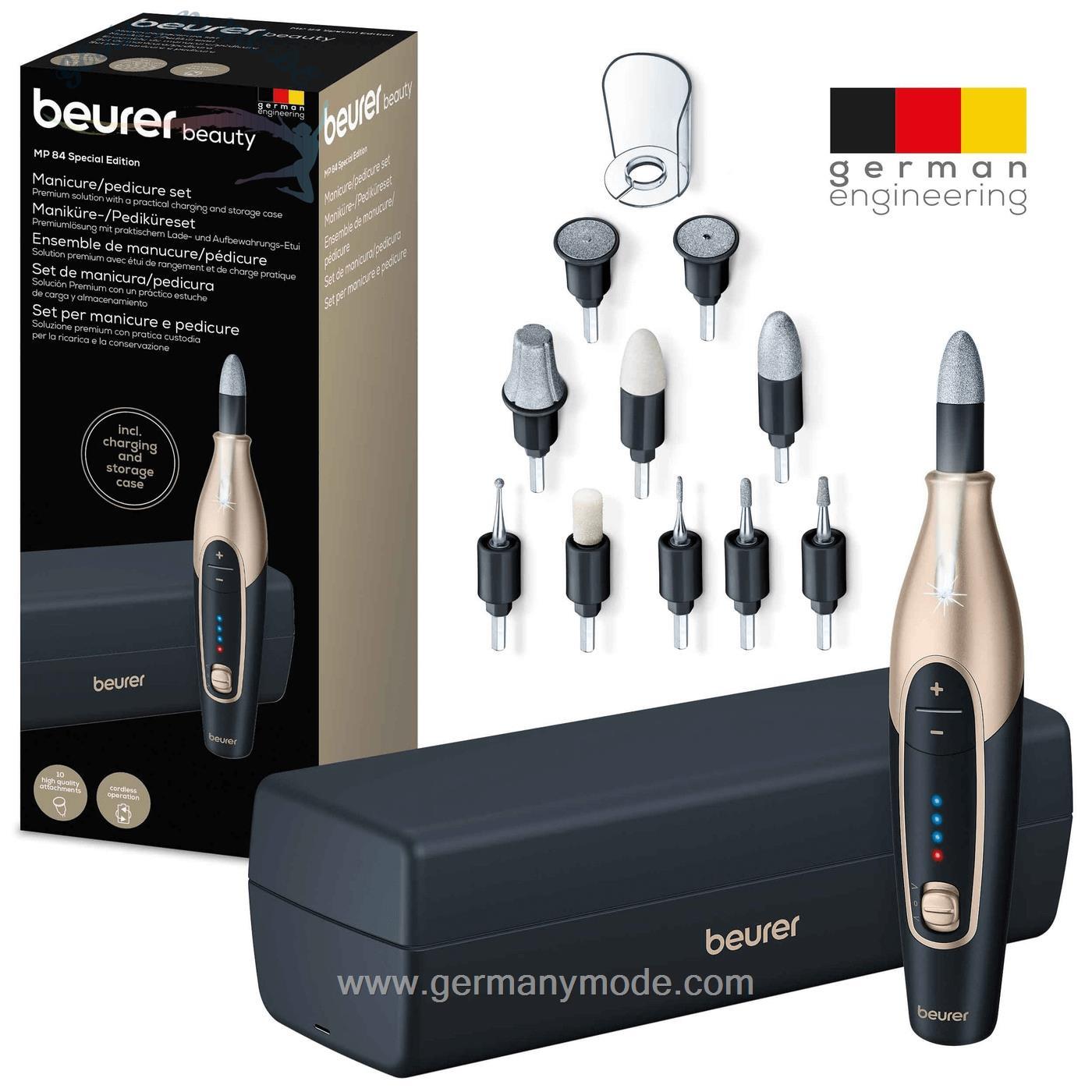 دستگاه مانیکور پدیکور شارژی بیورر آلمان Beurer MP 84 Special Edition black