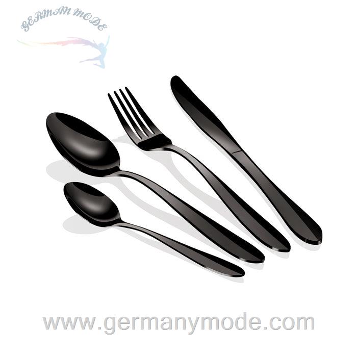 سرویس قاشق چنگال 24 پارچه برلینگر هاوس مجارستان Berlinger Haus 24-Piece Cutlery Set BH/2630 Mirror Black