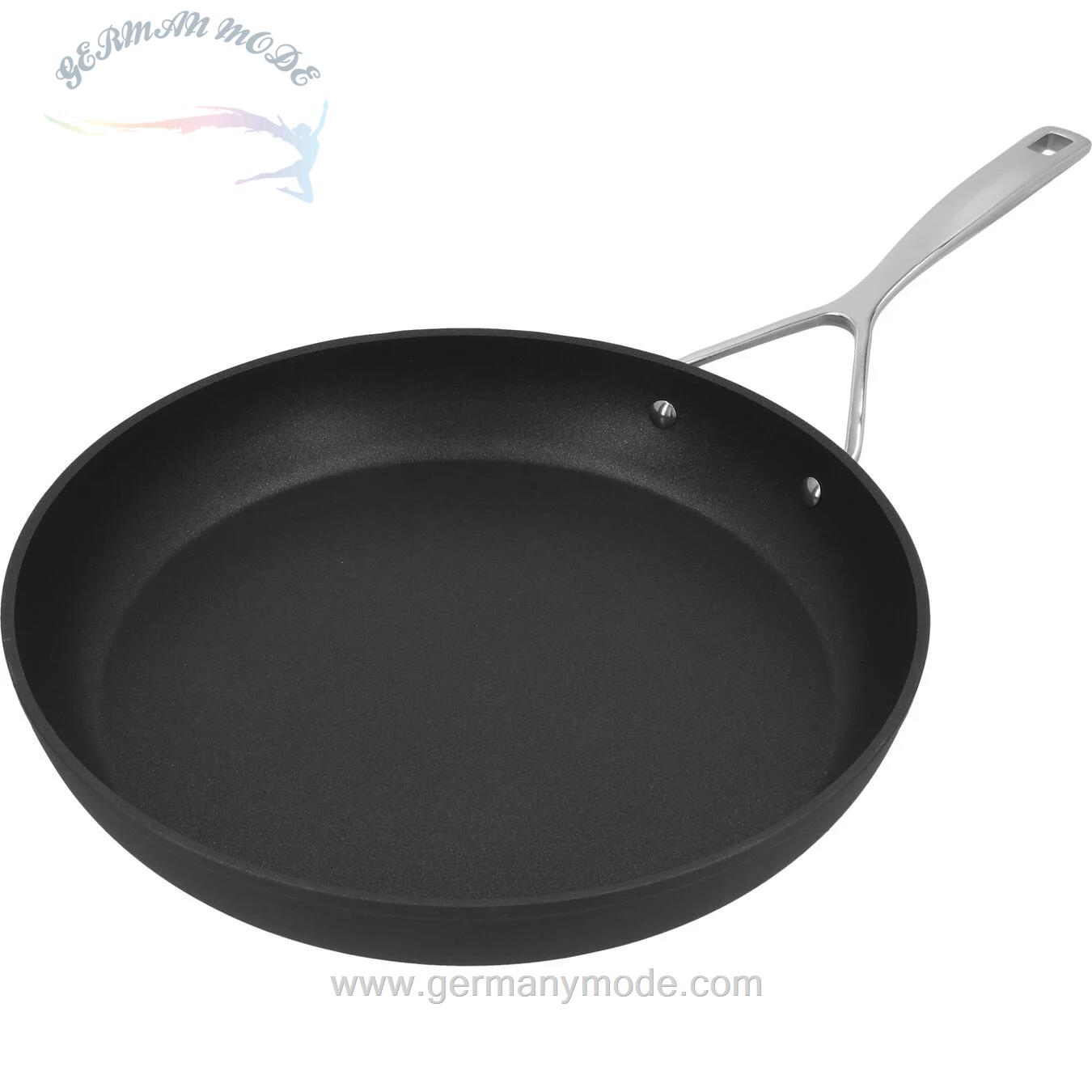 ماهیتابه 32 سانت آلومینیومی نچسب دمایر بلژیک Demeyere Alu Pro 5 Bratpfanne 32 cm Aluminium silber-schwarz