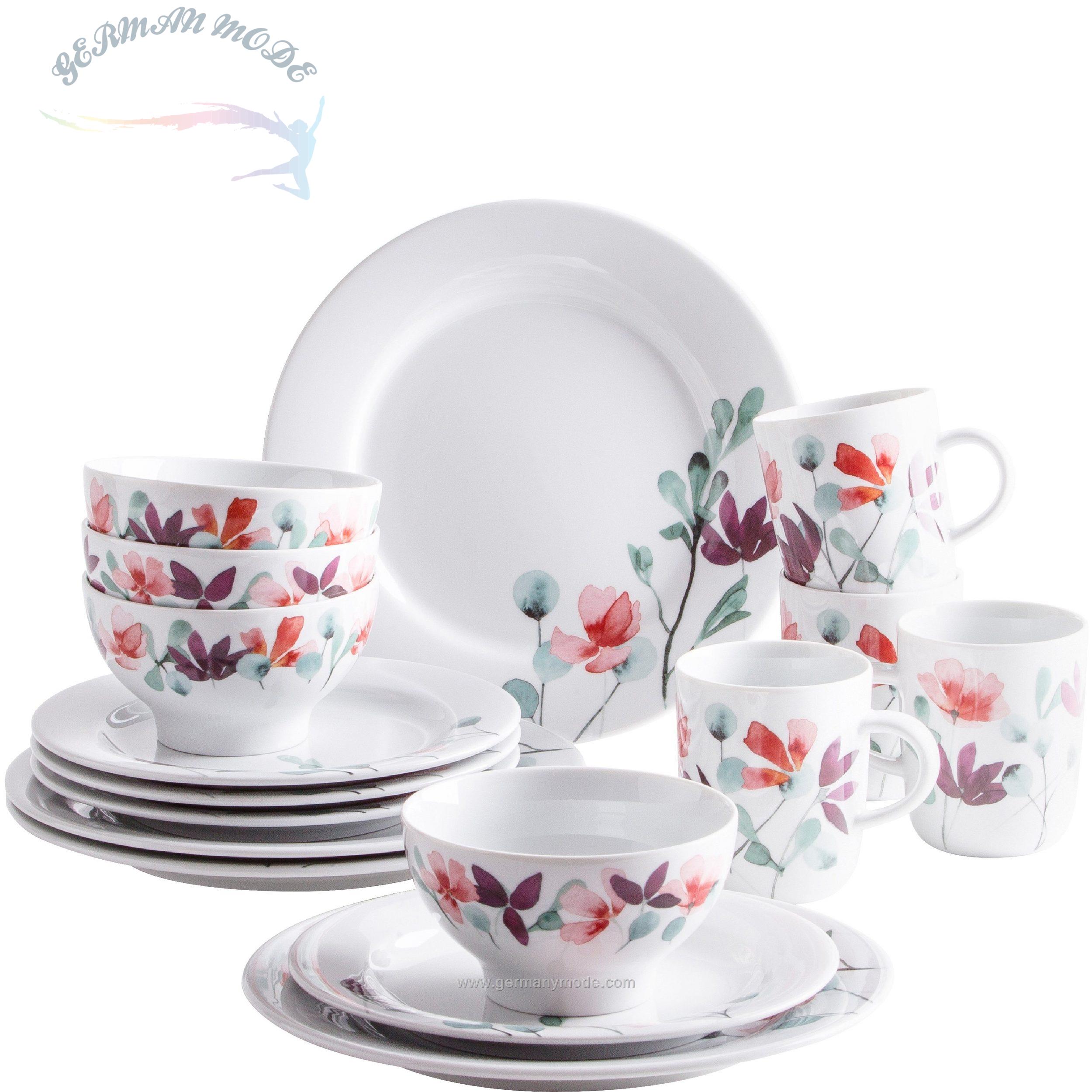 سرویس غذاخوری استارترچینی 16 پارچه 4 نفره کاهلا آلمان Kahla Pronto Heyday Starter-Set (16-tlg.)