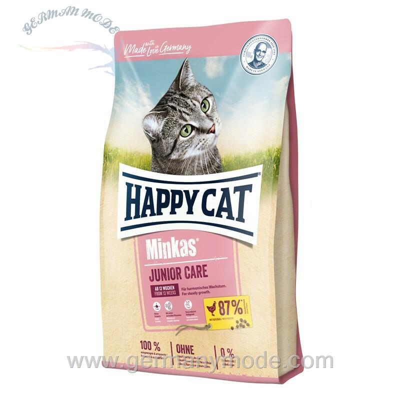 غذا خشک گربه هپی کت آلمان Happy Cat Minkas Junior Care Geflügel 10kg