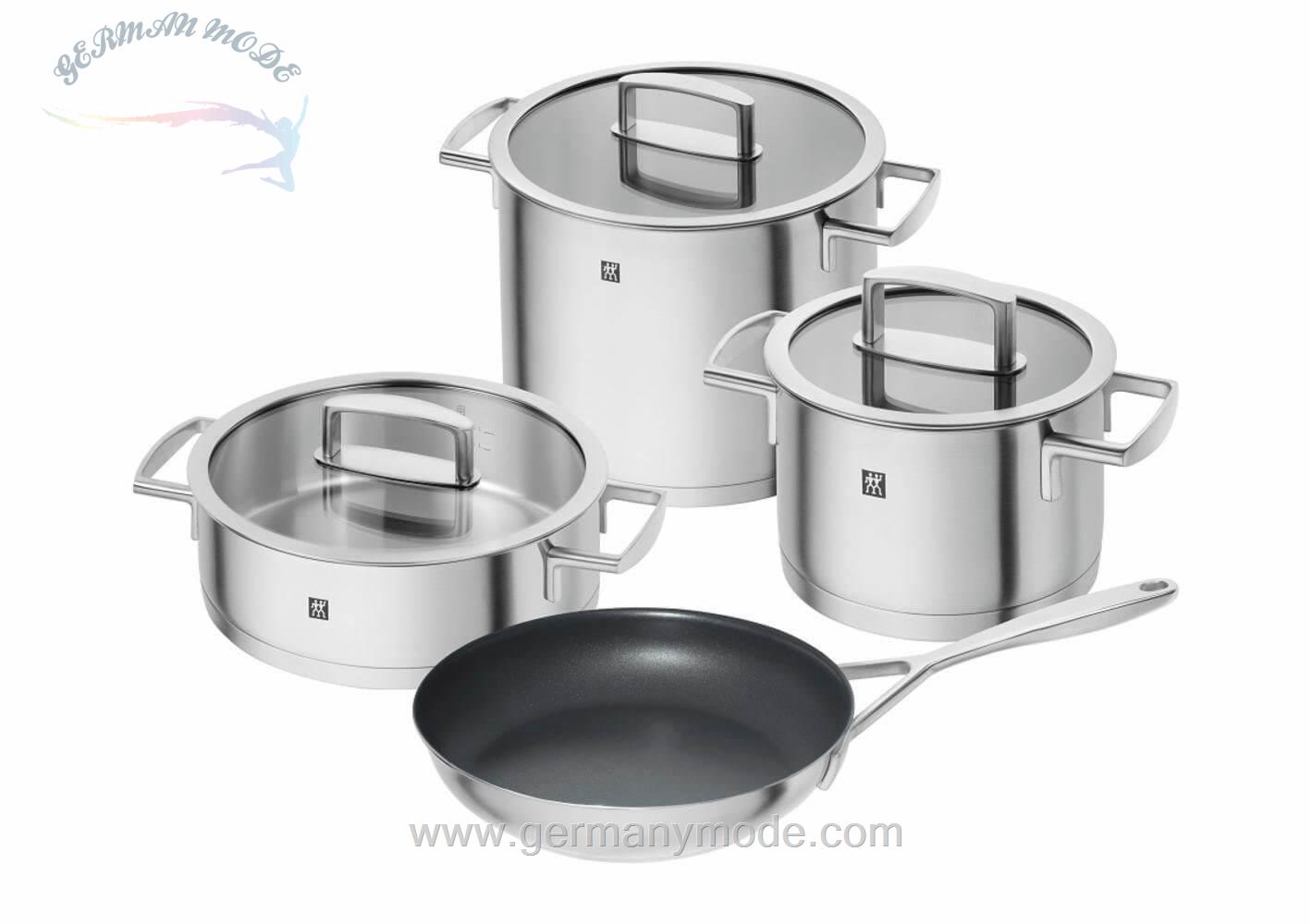 سرویس قابلمه 7 پارچه زولینگ آلمان ZWILLING Topf-Set Vitality Edelstahl 18/10 Set 7 tlg Induktion