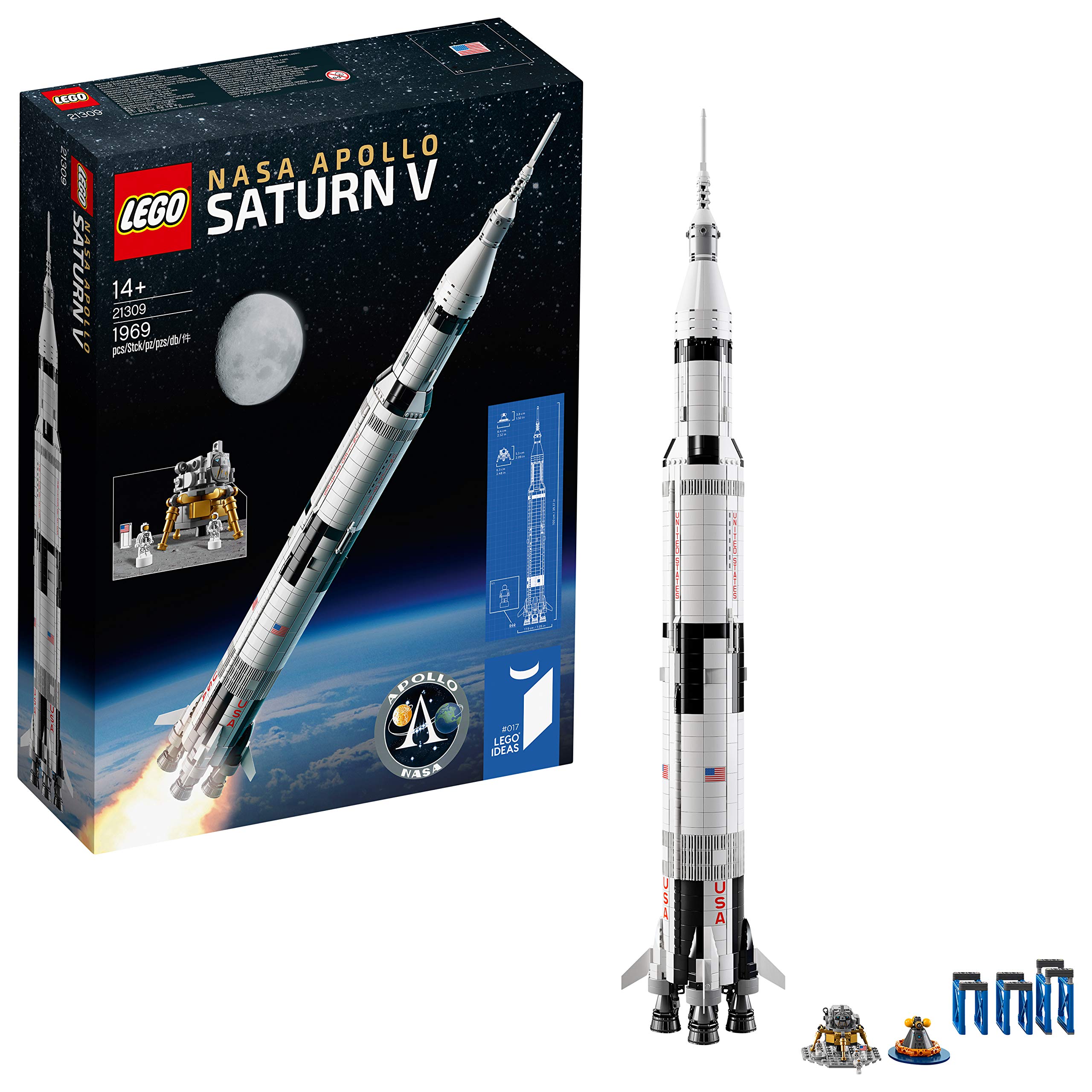 خرید از آمازون - Lego 21309 - ناسا Apollo Saturn V