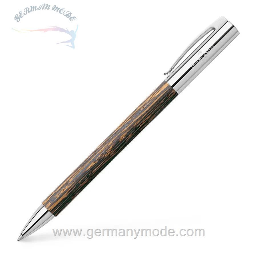 خودکار مشکی فابرکاستل آلمان FABER CASTELL Ambition Cocos Drehkugelschreiber B