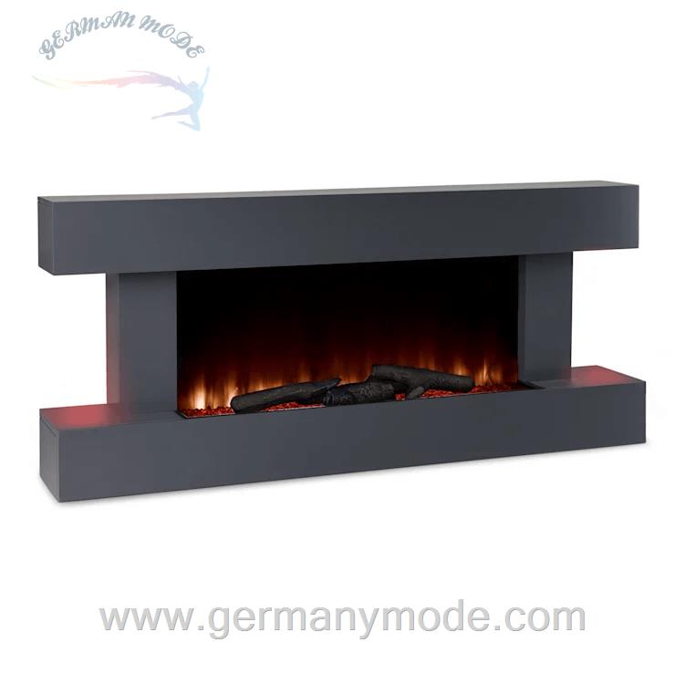 شومینه برقی کنترل راه دور کلارشتاین آلمان Klarstein Studio Light Fire 1 Smart Kamin Elektrischer Kamin Schwarz 2000 watt
