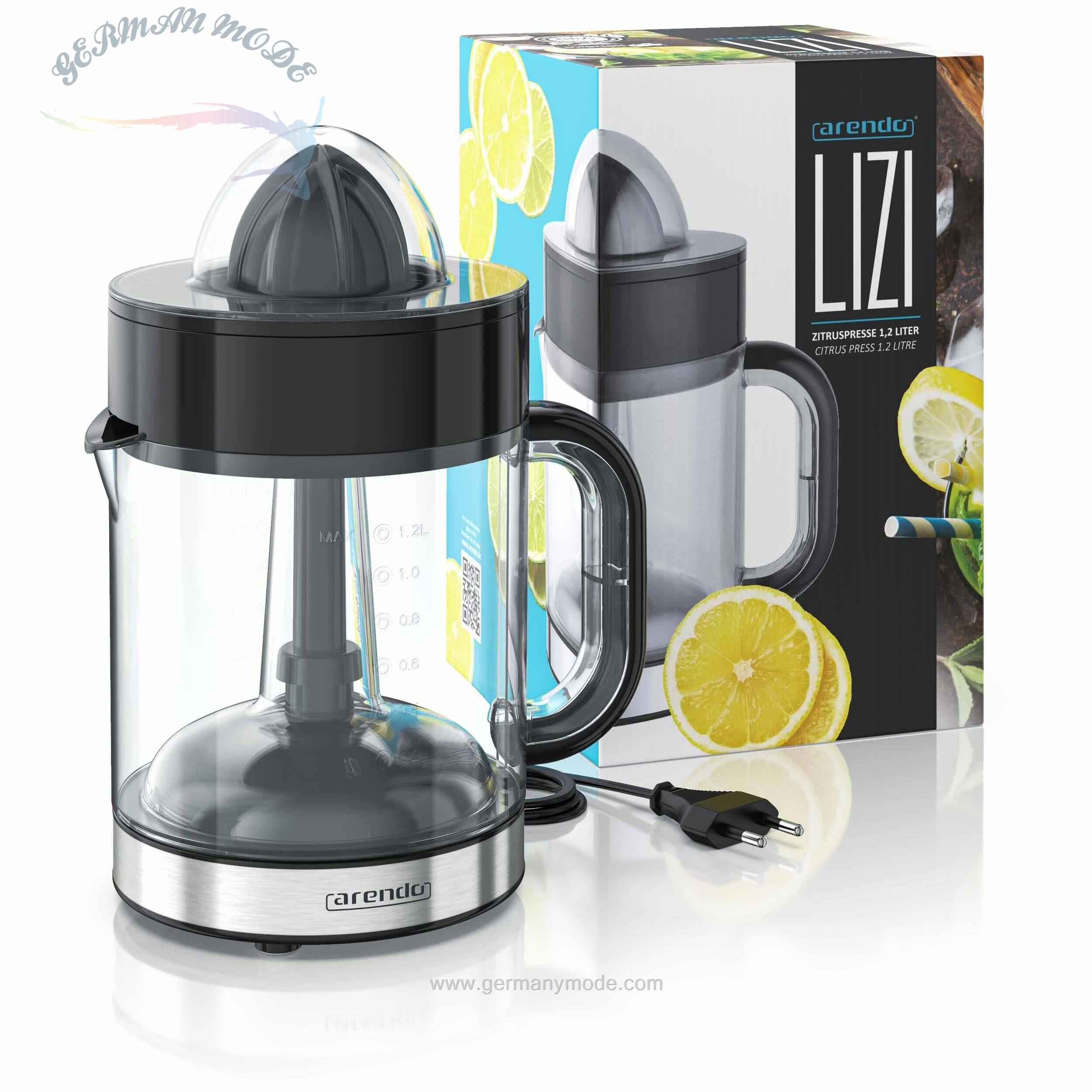 آب مرکبات گیری آرندو آلمان Arendo Zitruspresse- Zitruspresse mit 40 W - 1-2 Liter