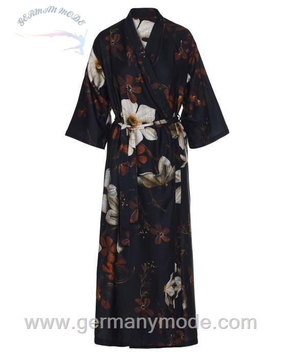 روبدوشامبر زنانه اسنزا هلند ESSENZA Jula Daffodils Reunited Schwarz Kimono