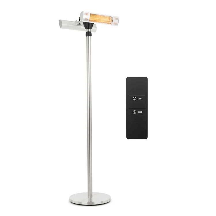 بخاری تابشی مادون قرمز ایستاده محیط باز کلارشتاین آلمان Klarstein Heat Guard Pro Stand-Heizstrahler Silber