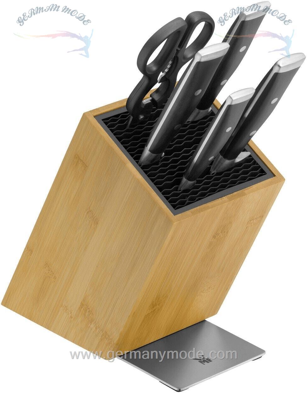 ست چاقو آشپزخانه 6 پارچه وی ام اف آلمان WMF Grand Class Messerset mit FlexTec Messerblock 6-teilig bambus