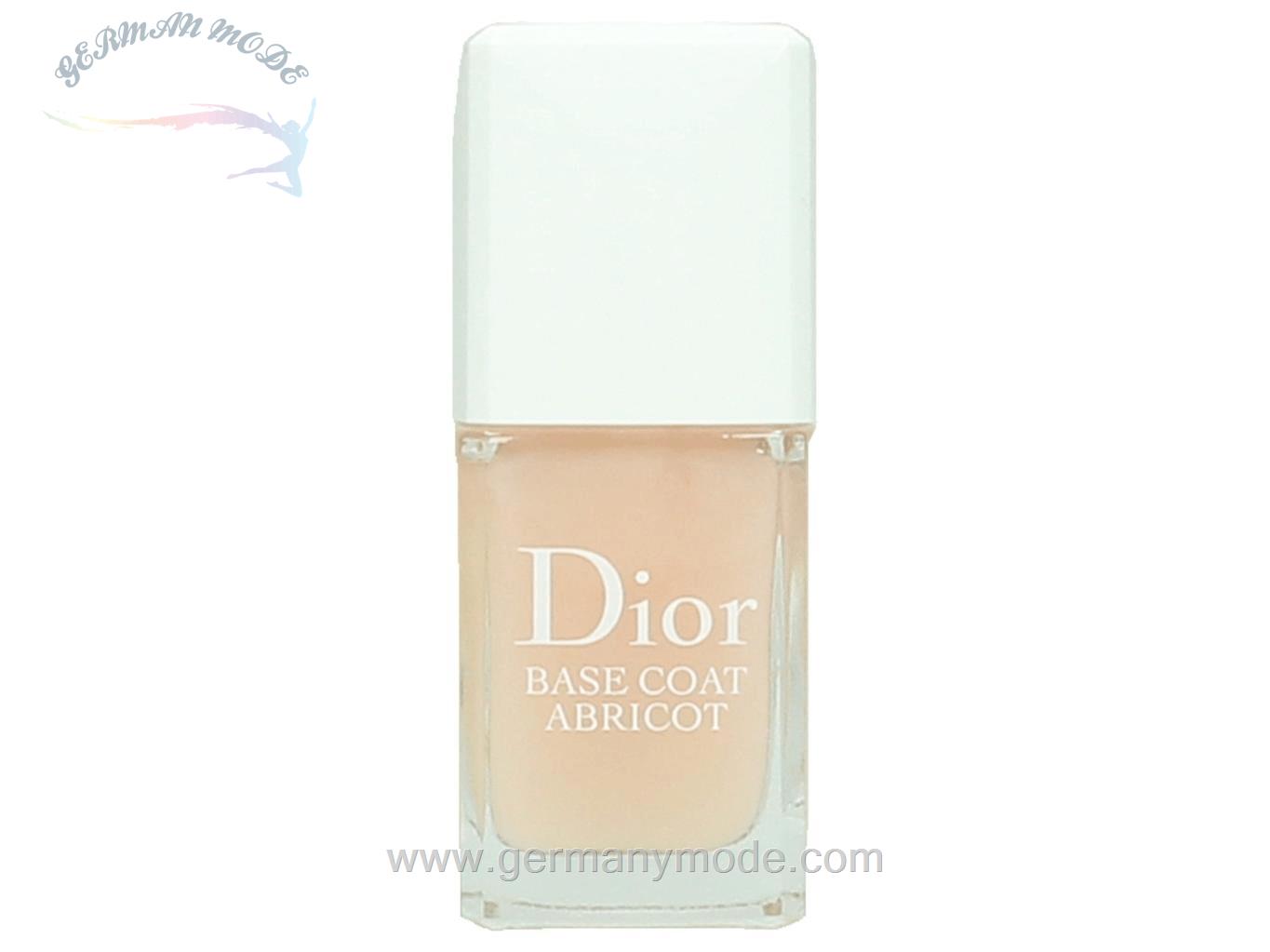 لاک پوشش پایه محافظ و تقویت کننده ناخن دیور فرانسه Dior BASE COAT ABRICOT Schützender und kräftigender Unterlack