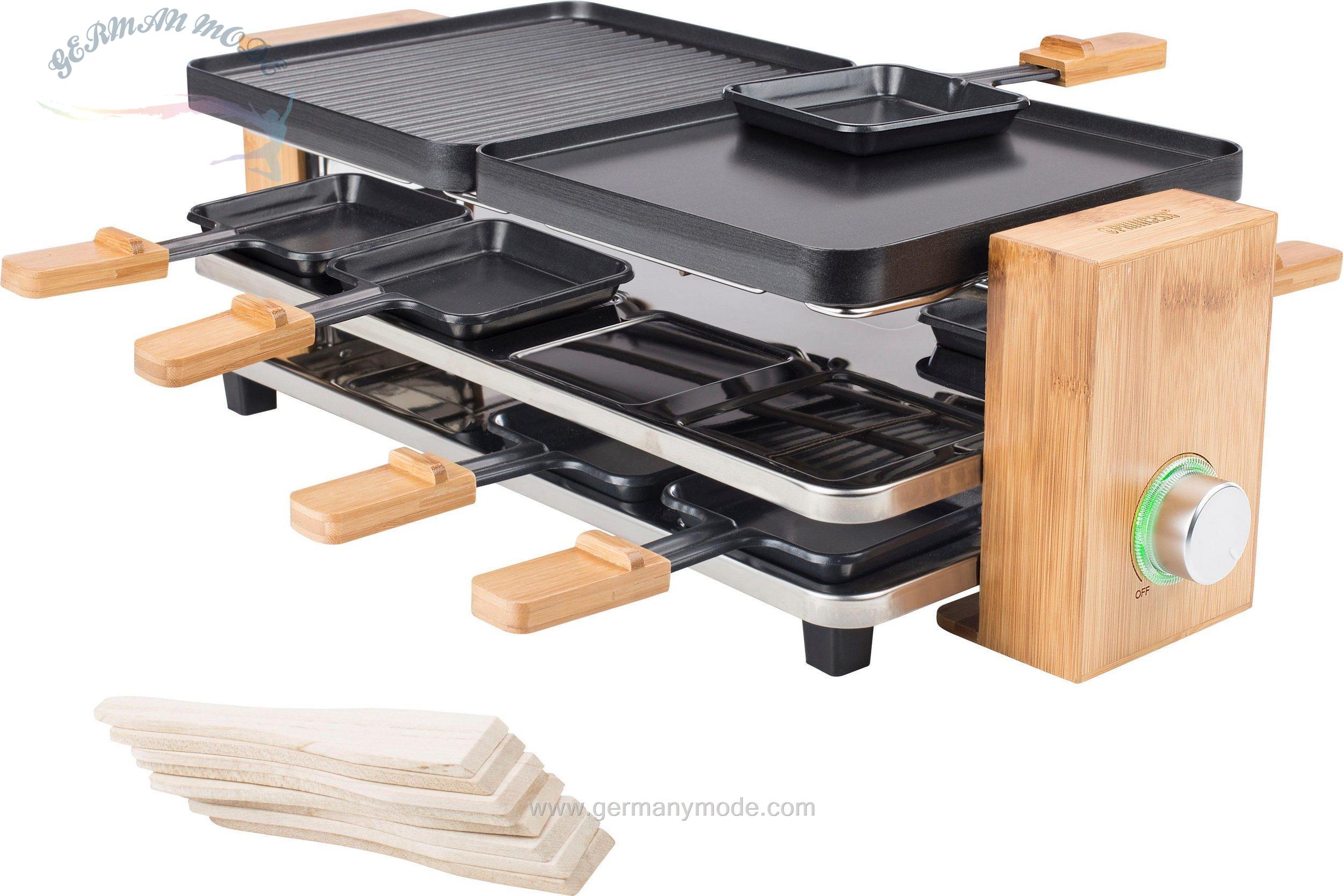 گریل باربیکیو پرینسس هلند PRINCESS Raclette Pure 8 162910-8 Raclettepfännchen-1200 W