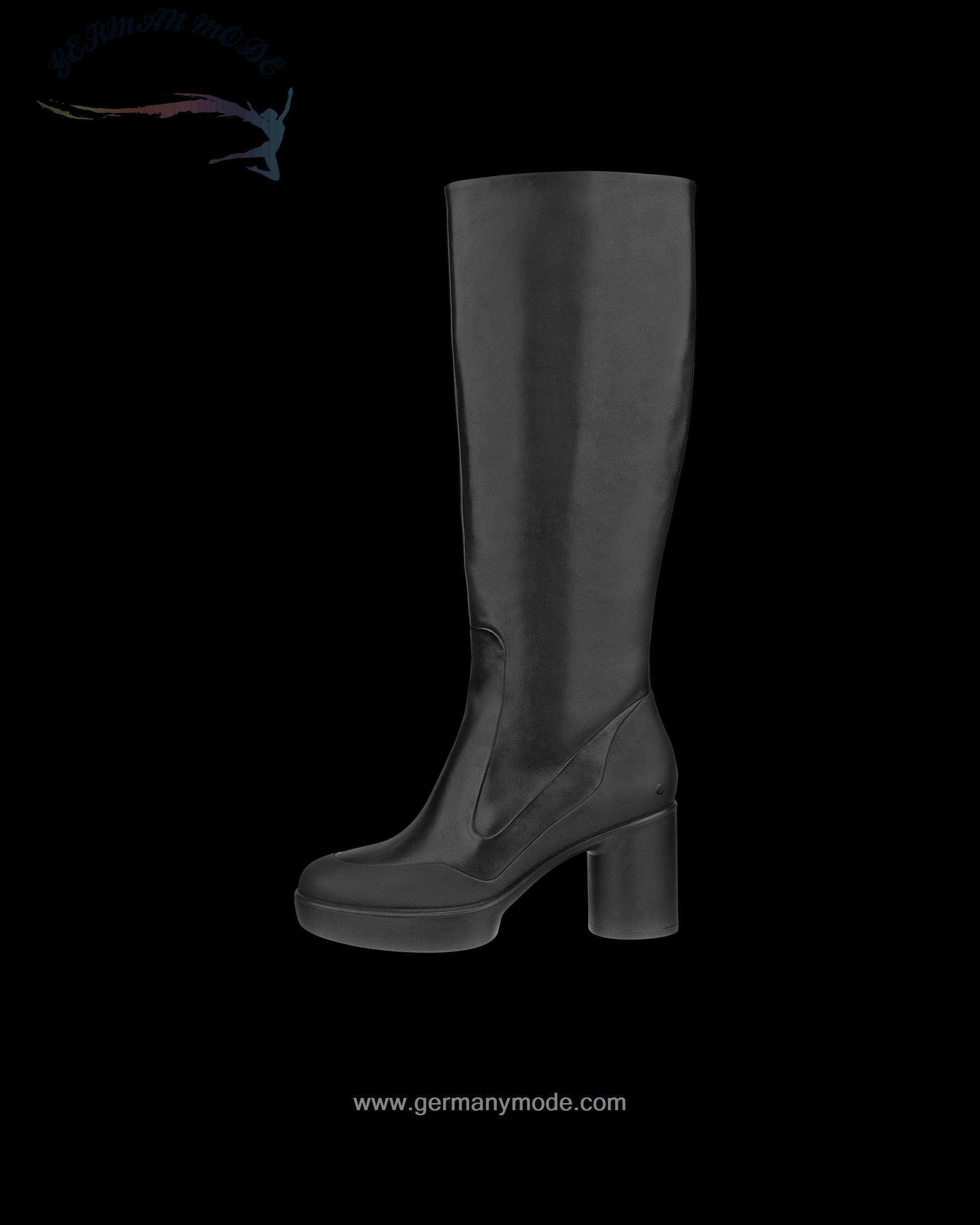 بوت زنانه اکو دانمارک ECCO SHAPE SCULPTED MOTION 55 Damen Hoher Stiefel aus Leder Schwarz