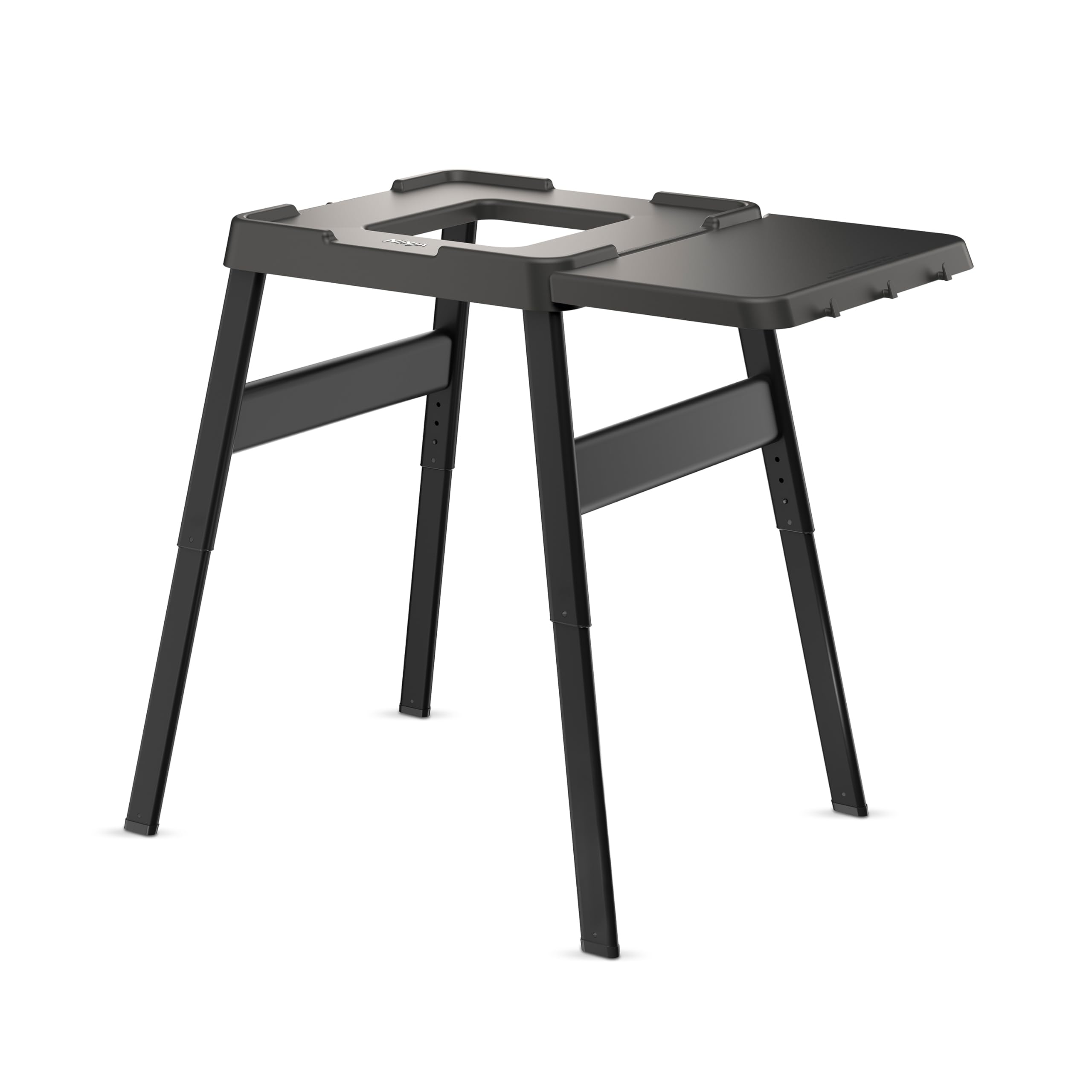 پایه و میز کنار مبلی قابل تنظیم نینجا وودفایر، پایه فر و گریل فضای باز، میز آشپزی و پایه فر پیتزای مقاوم فضای باز، مشکی ۴۷۱۸J۸۰۰EUUK میزهای کنار مبلی خانواده وودفایر فضای باز