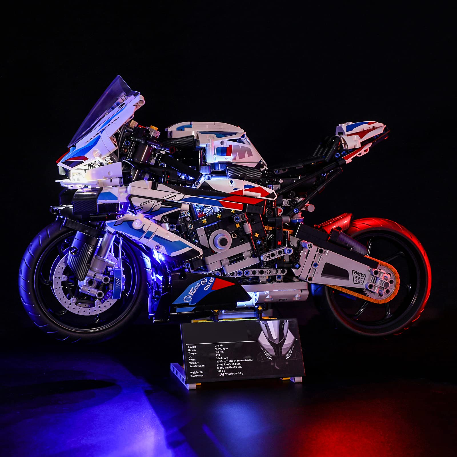 خرید از آمازون - ست چراغ LIGHTAILING مدل بلوک های ساختمانی لگو 42130 Technic BMW M 1000 RR - مجموعه مدل شامل نمی شود