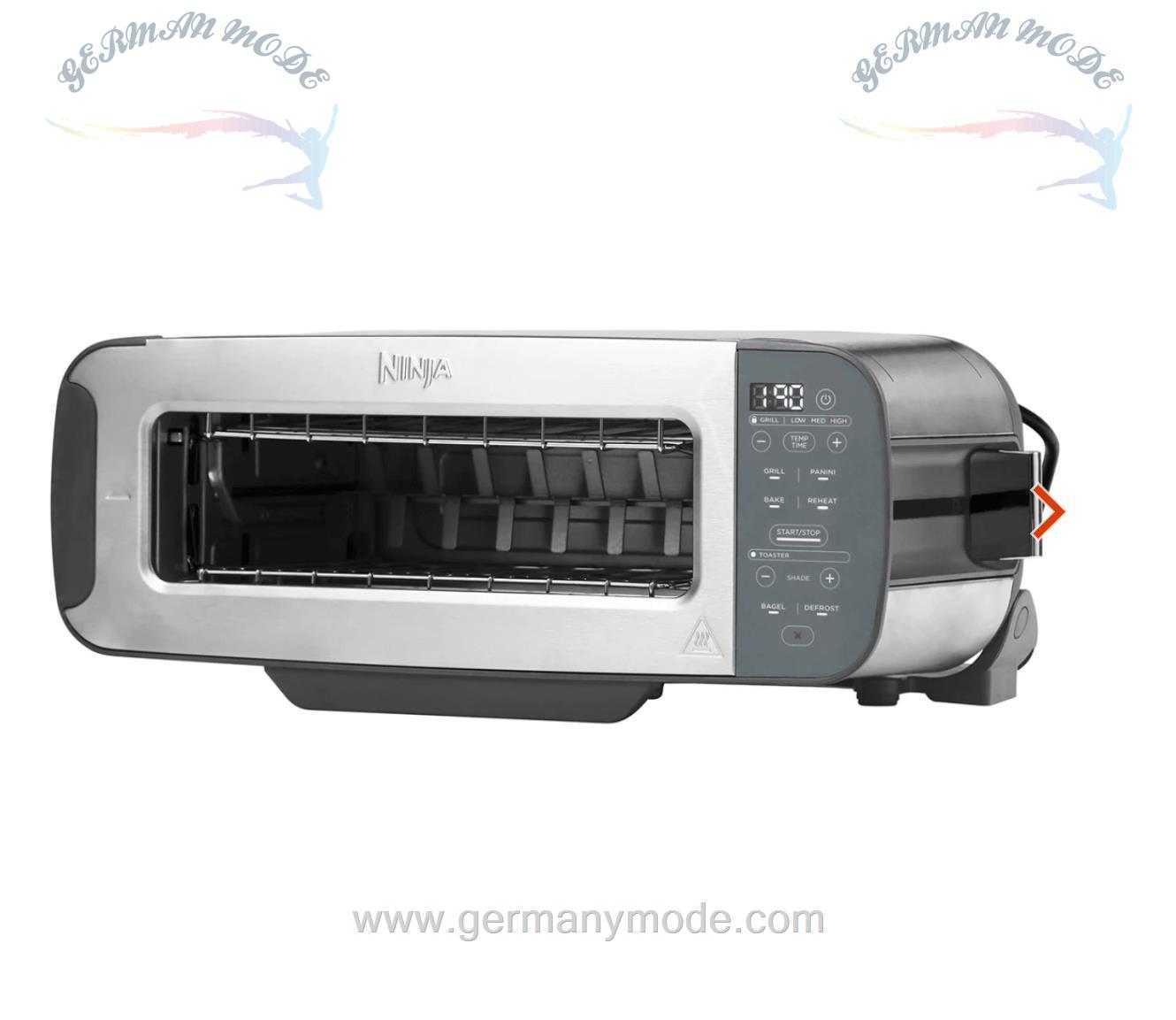 گریل توستر نینجا آمریکا Ninja Foodi 3-in-1 Toaster, Grill Panini-Presse Edelstahl ST202EU