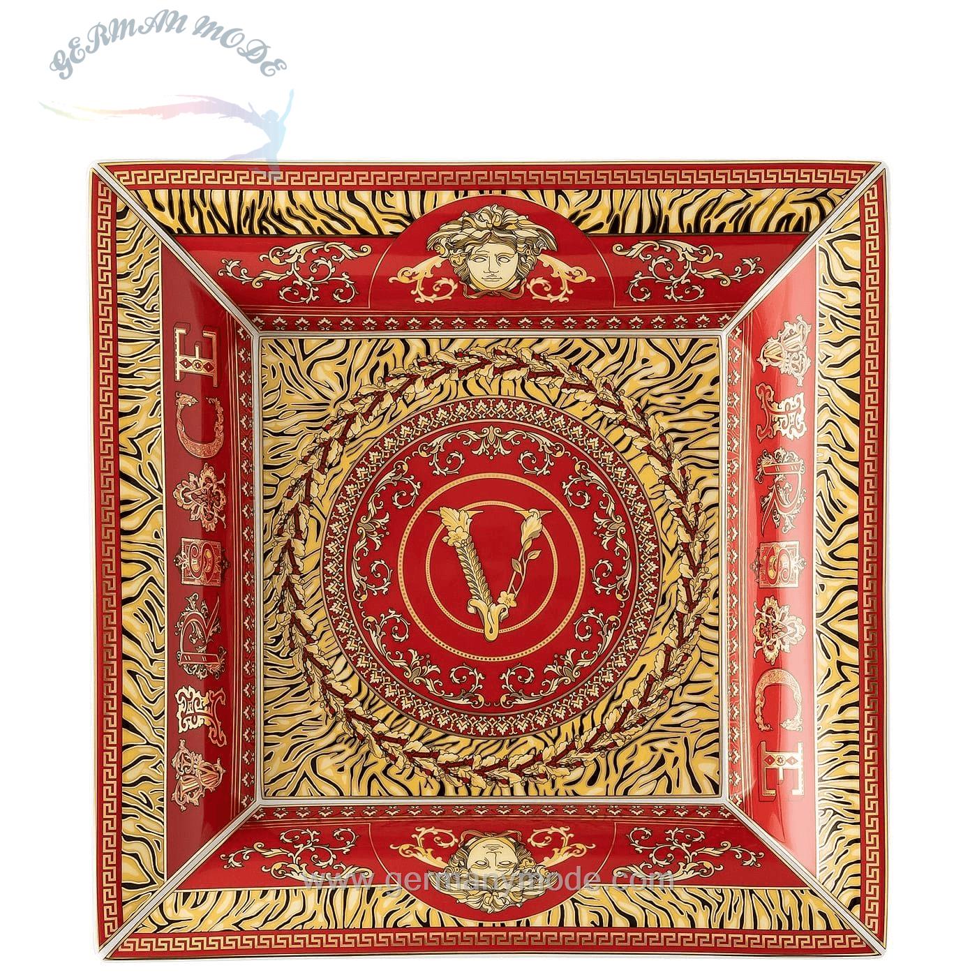 کاسه دکوری ورساچه روزنتال آلمان Rosenthal meets Versace Dekoschale Virtus Holiday Schale 28 cm