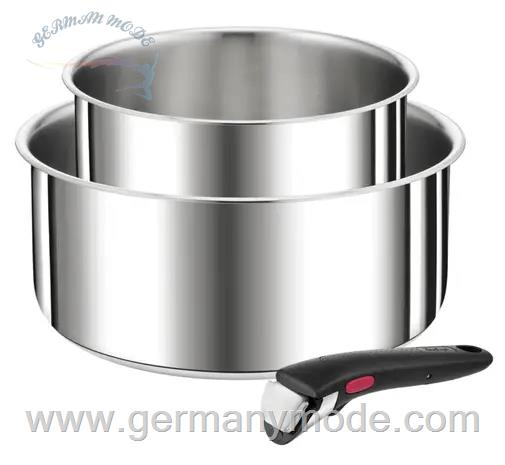 سرویس قابلمه 3 پارچه تفال فرانسه Tefal Ingenio Preference 3-teiliges Kasserollen-Set L97393