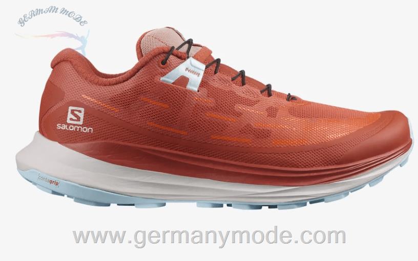 کتانی تریل رانینگ دو کوهستان زنانه سالامون فرانسه SALOMON ULTRA GLIDE Trailrunning Schuhe Damen Mecca Orange Red Orange Crystal Blue
