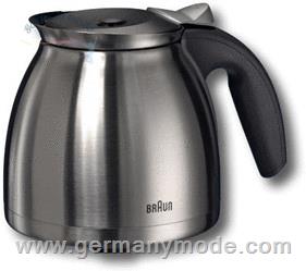 قوری قهوه ساز براون آلمان Braun Thermokanne für 10 Tassen KFK 600 metall