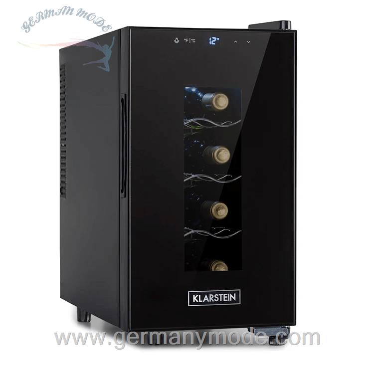 یخچال بطری سرد کن 23 لیتری کلارشتاین آلمان Klarstein Bellevin 8 Uno Weinkuhlschrank Schwarz 23 Ltr