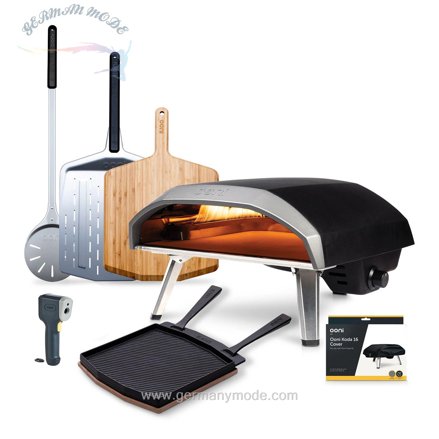 فر پیتزا گازی خانگی اونی اسکاتلند Ooni Koda 16 Pizzaofen Paket Advance (7-tlg.)