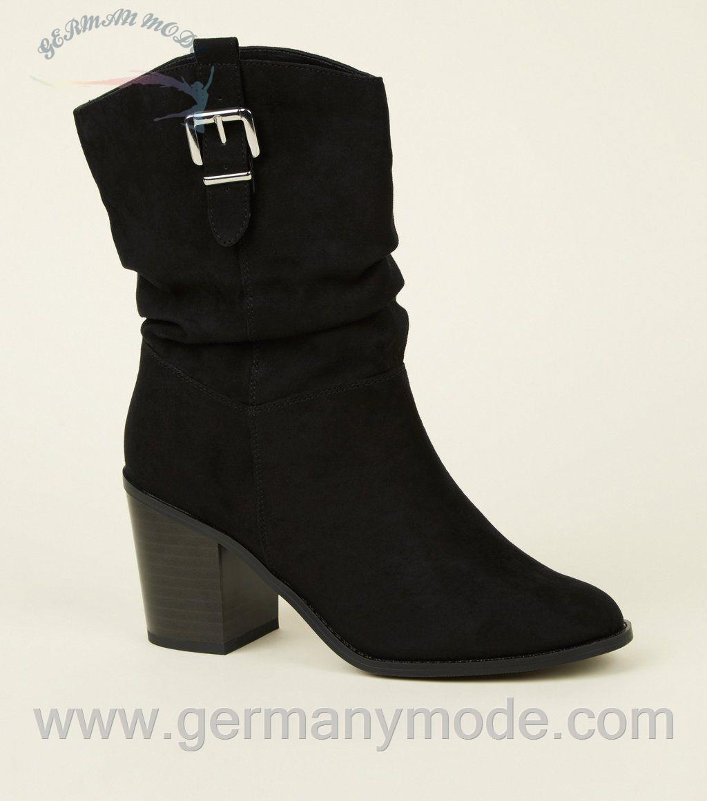 بوت زنانه نیولوک (انگلستان) Khakifarbene wadenhohe Stiefel in