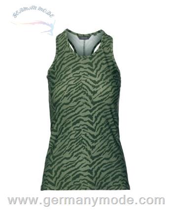 تاپ راحتی زنانه اسنزا هلند ESSENZA Sari Belen Forest Green Top ärmellos