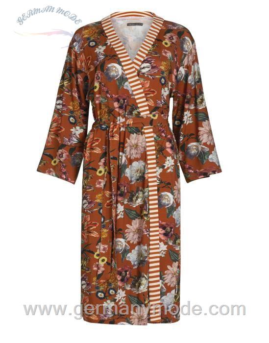 روبدوشامبر زنانه اسنزا هلند ESSENZA Sarai Filou Leather Brown Kimono