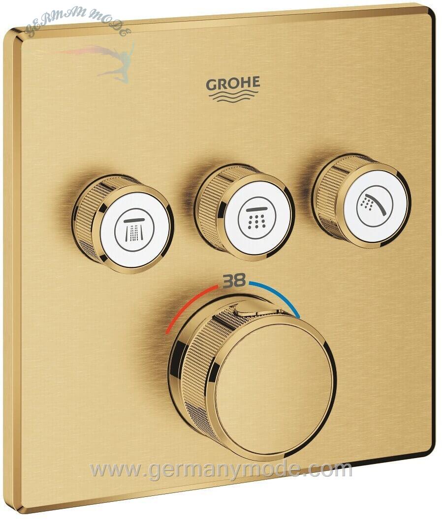شیر حمام توکار گروهه آلمان GROHE Grohtherm SmartControl  29126 cool sunrise gebürstet 29126GN0