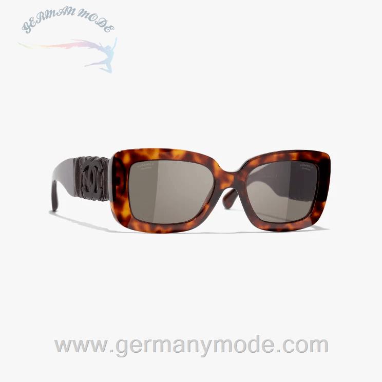 عینک آفتابی زنانه شنل فرانسه CHANEL RECHTECKIGE SONNENBRILLE 5473Q 1164/83