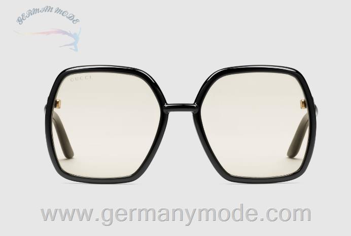 عینک آفتابی زنانه گوچی ایتالیا GUCCI Sonnenbrille mit eckigem Rahmen 648607 J1691 1074