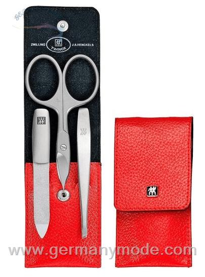 ست مانیکور پدیکور زولینگ آلمان c Zwilling Maniküre-Etui TWINOX ASIAN COMPETENCE DRUCKKNOPF-ETUI