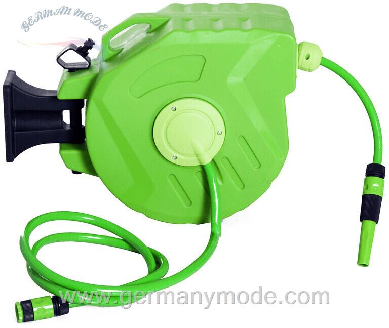 قرقره شیلنگ جمع کن دیواری اتوماتیک و شیلنگ 15 متری اتسانی Outsunny Schlauchtrommel 15-1,5m (845-182) grün