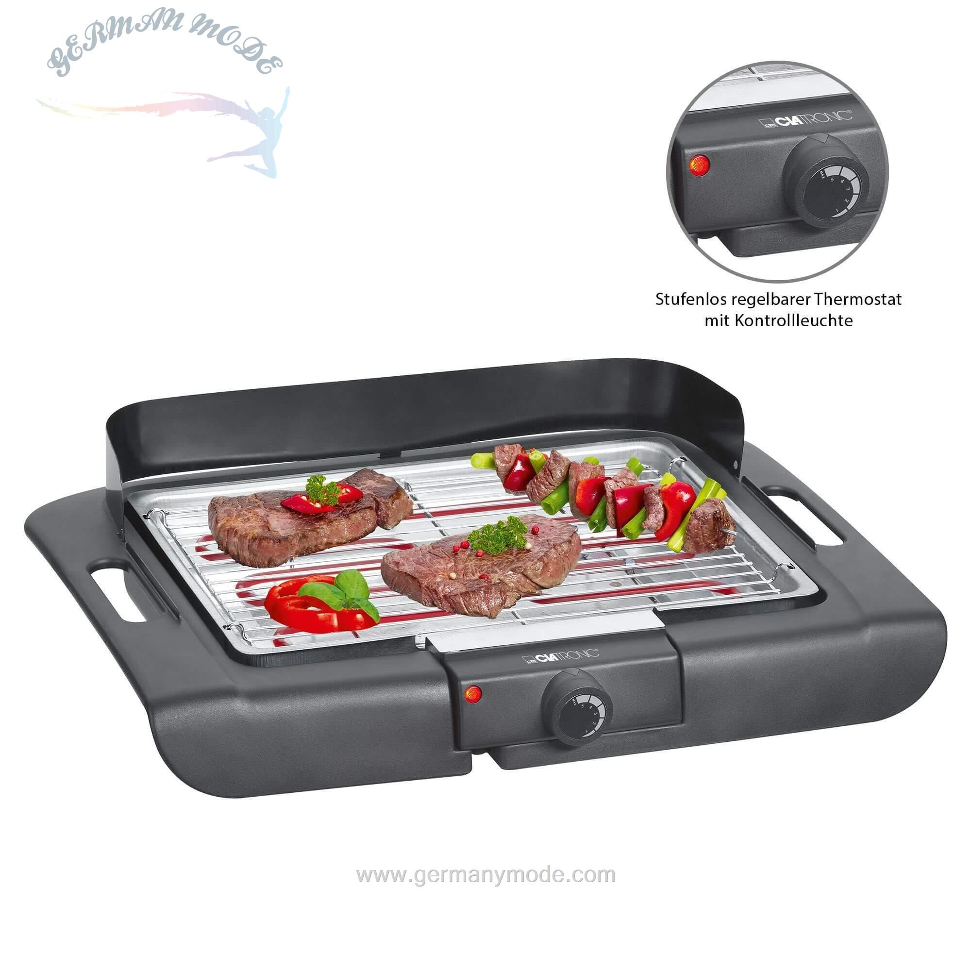 گریل باربیکیو کلترونیک آلمان CLATRONIC Tischgrill BQ 3507-2000 W -Barbecue