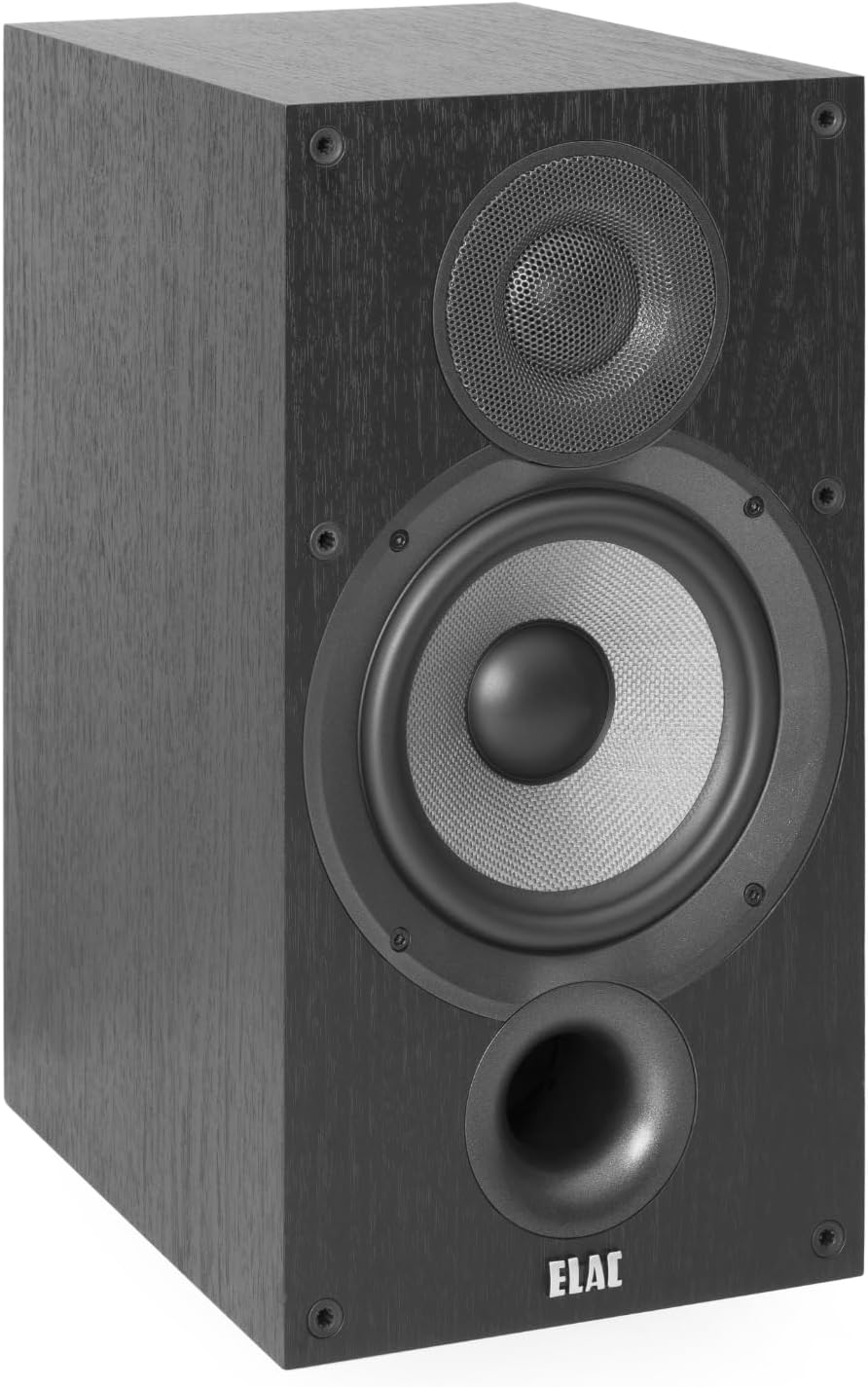 اسپیکر بلندگوی قفسه کتاب ELAC DEBUT B6.2 تک دکور مشکی
