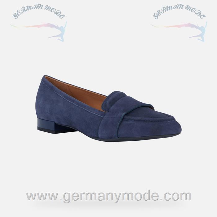 کفش زنانه جی اوکس ایتالیا GEOX SPITZE BALLERINAS Charyssa Dame Dunkles Jeansblau