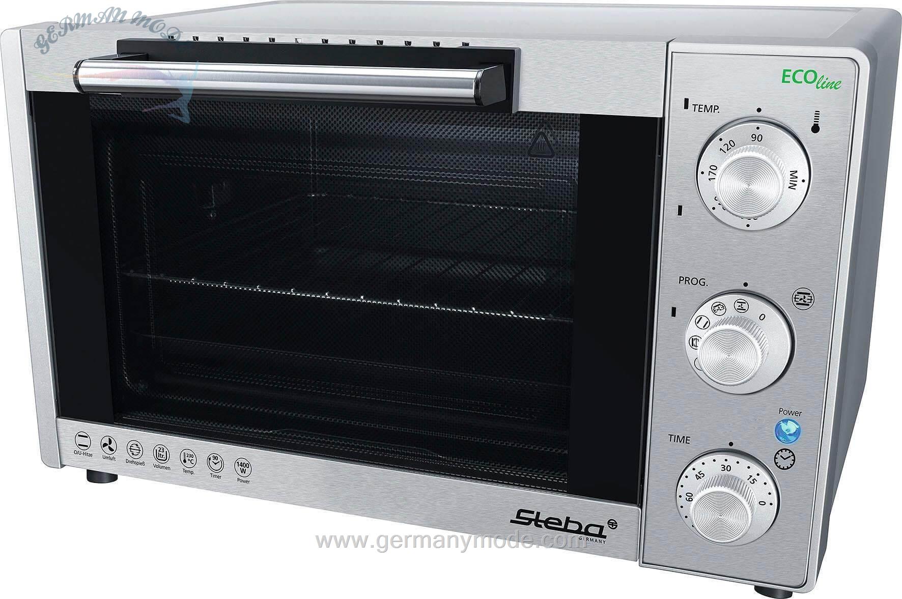 مینی فر استبا آلمان Steba Minibackofen KB 23 ECO-mit Drehspieß