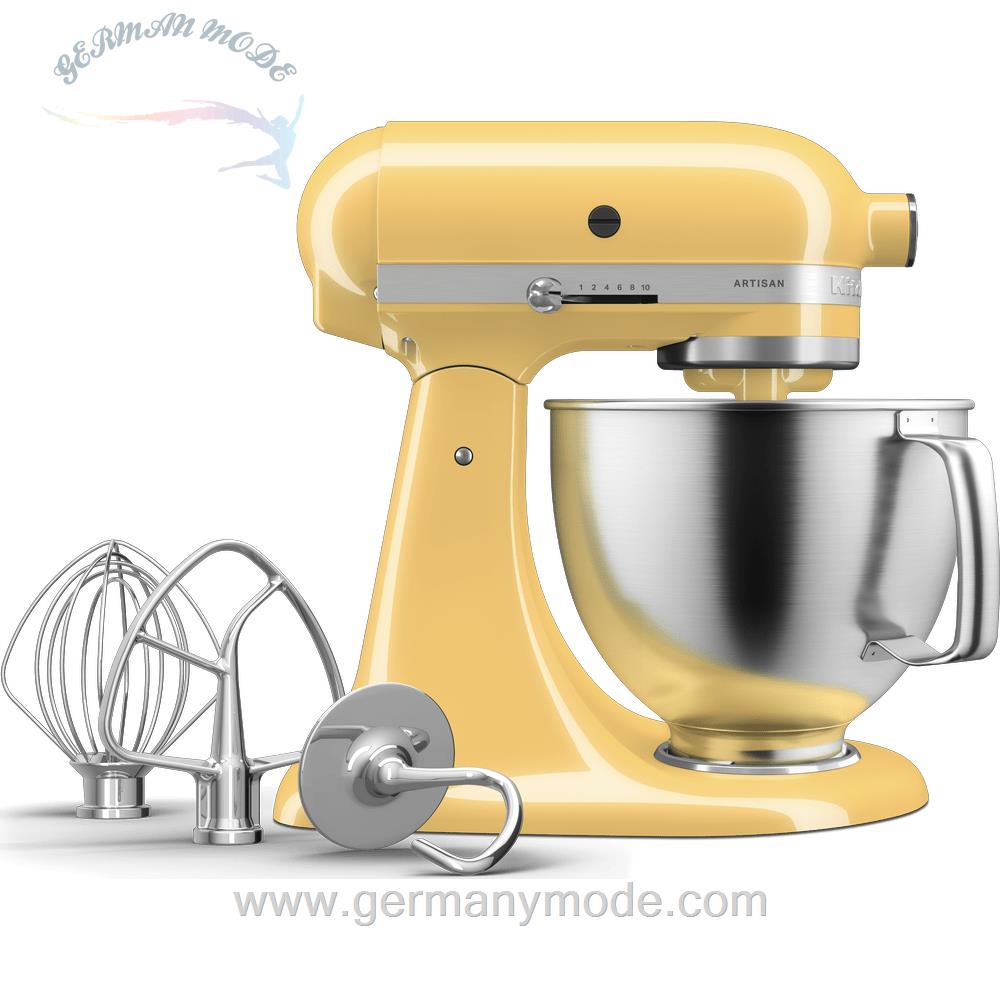 غذا ساز همه کاره کیچن اید آمریکا KitchenAid KÜCHENMASCHINE KIPPBARER MOTORKOPF 4,7L – ARTISAN BY YOU 5KSM193AD-Pastellgelb