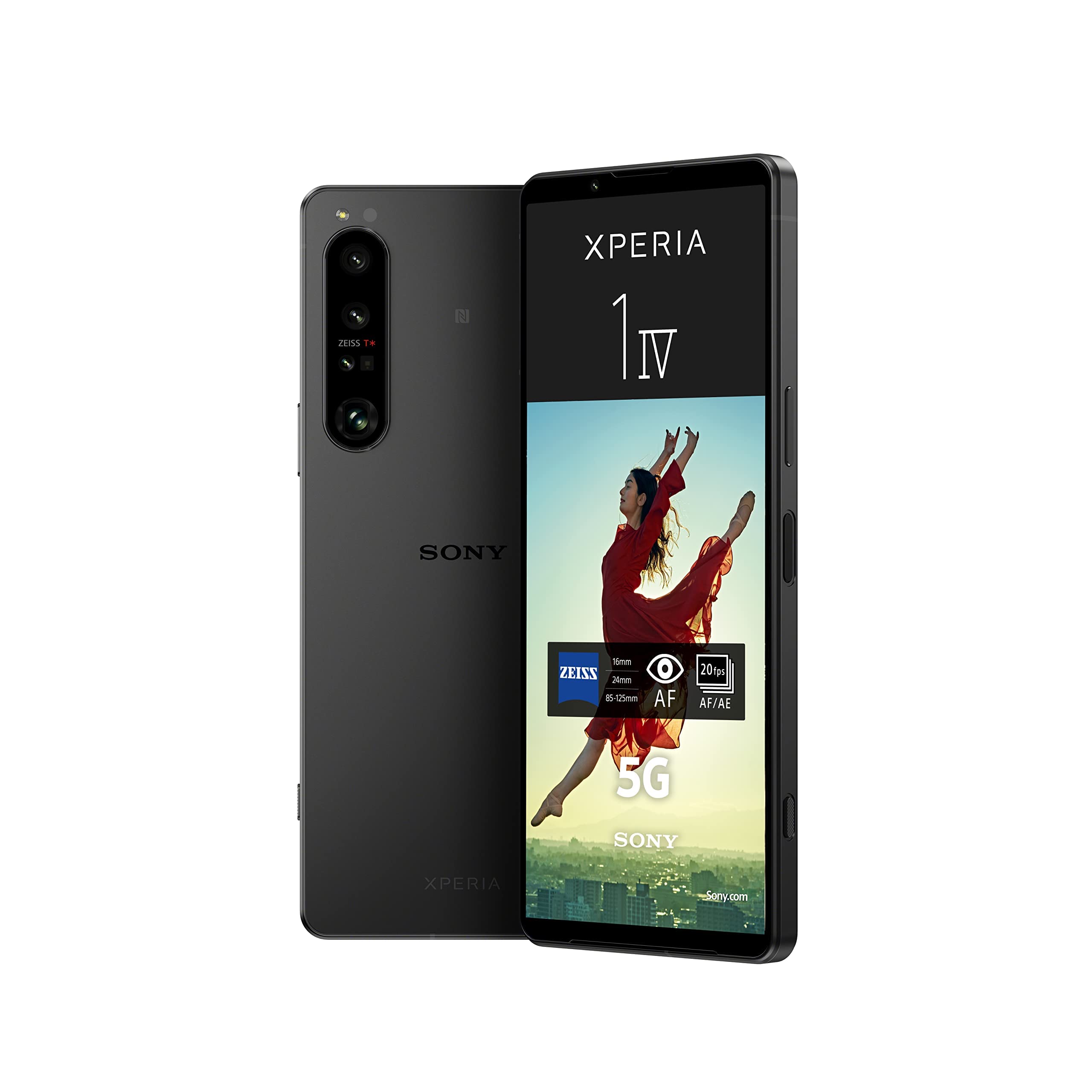 خرید از آمازون - Sony Xperia 1 IV (5G Smartphone, 6,5 Zoll, 4K HDR 120 Hz OLED-Display, Dreifach-Kamera mit optischem Zoom (ZEISS T*), 3,5-mm-Audio, Dual SIM) 24+6 Monate Garantie [Amazon Exklusiv] schwarz
