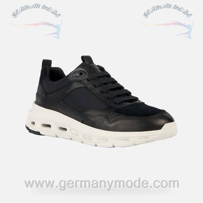 کتانی مردانه جی اوکس ایتالیا GEOX NIEDRIGE SNEAKERS Hoverstream Herr Schwarz
