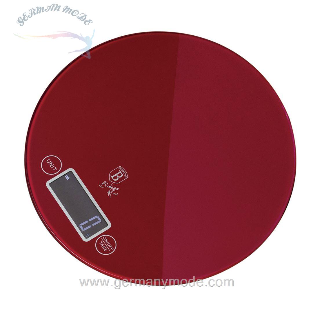ترازو دیجیتال آشپزخانه برلینگر هاوس مجارستان BERLINGER HAUS KITCHEN SCALE BH/9426 BURGUNDY COLLECTION