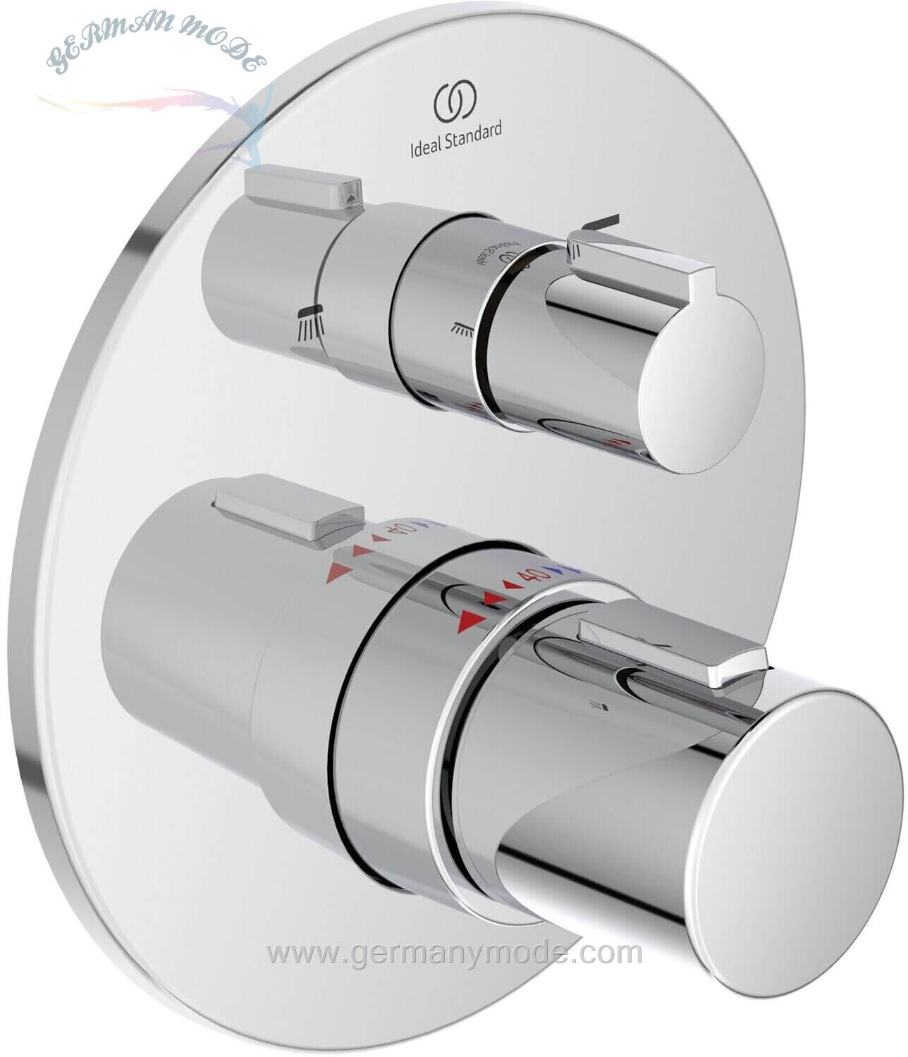 شیر حمام توکار ایدیل استاندارد Ideal Standard Ceratherm T100 Badethermostat Unterputz A5814 chrom A5814AA