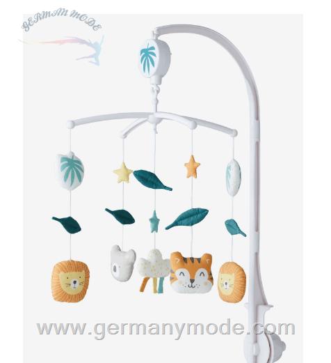 آویز موزیکال تخت ورت فرانسه Vertbaudet Baby Musikmobile Dschungelparty - grün