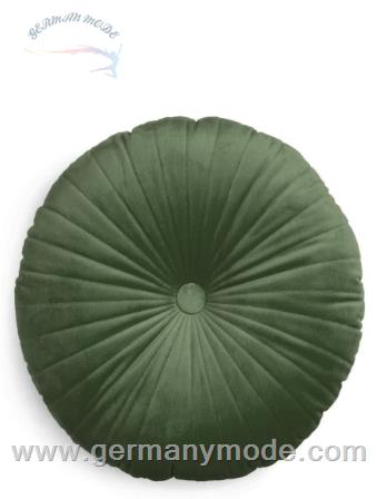 کوسن گرد اسنزا هلند ESSENZA Naina Dunkelgrün Dekokissen 40 cm
